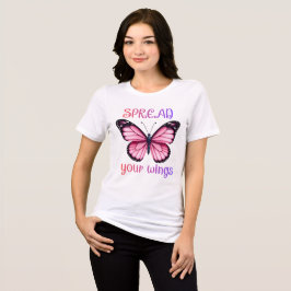 Camiseta Espalhe as Suas Asas – Borboleta Inspiradora