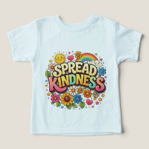 Camiseta Espalhe Bondade – Lindo Arco-íris Floral