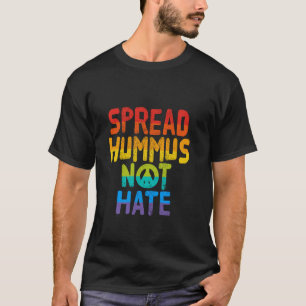 Camiseta Espalhe Hummus Não Ódio Vegan Vegetariano Veggie R
