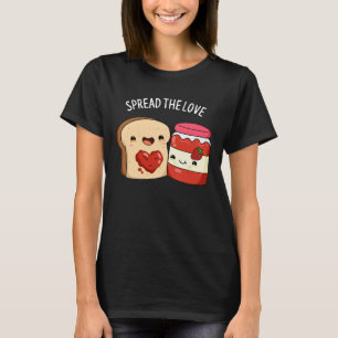 Camiseta Espalhe o amor Engraçado e Pão Escuro BG