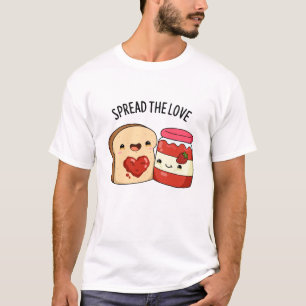 Camiseta Espalhe o amor Engraçado e Pão Pão