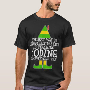 Camiseta Espalhe o programa de codificação de computador