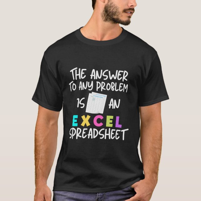 Camiseta Espalheta Funny Excel T Shirt Para Excel Spreaday (Frente)