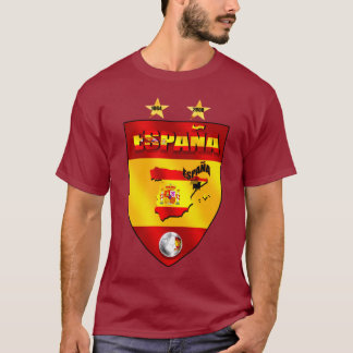 Camiseta Espanha 1964 2008 protetores do emblema do futebol