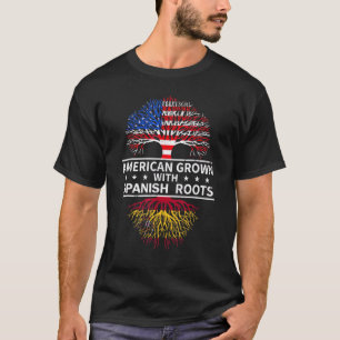 Camiseta Espanha Americana das Raízes Espanholas