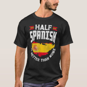 Camiseta Espanha Bandeira De Espanha Espanhola Metade Do Es