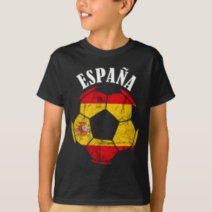 Camiseta Espanha Bandeira Espanha Jogador de Futebol Orgulh
