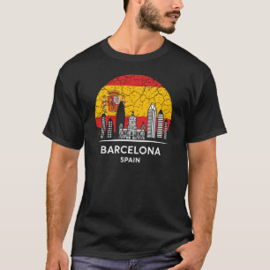 Camiseta Espanha da cidade de Barcelona