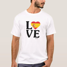 Camiseta Espanha de amor