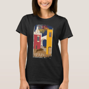 Camiseta Espanha de anúncio de Poster com Viagens vintage e