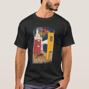 Camiseta Espanha de anúncio de Poster com Viagens vintage e