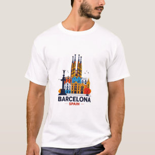 Camiseta Espanha de Barcelona T Shirt, Eu Adoro Teto de Bar