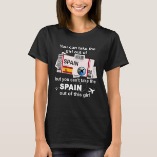 Camiseta Espanha de Espanha de Cartaz de Embarque de espanh