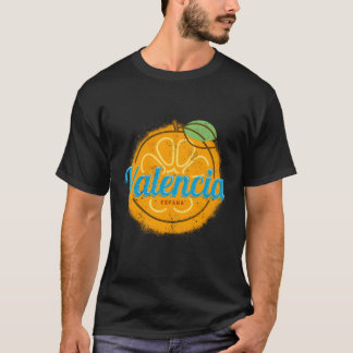 Camiseta Espanha De Laranja Valencia Para Férias