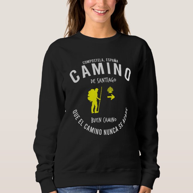 Camiseta Espanha De Santiago Buen Camino Rua James Way (Frente)
