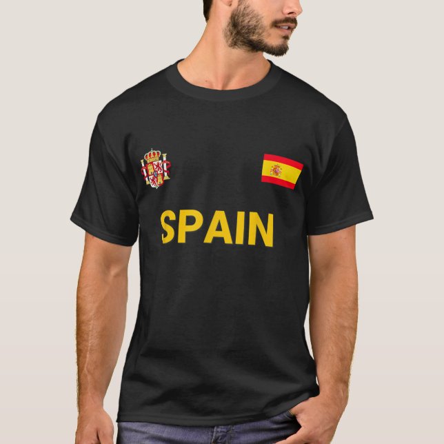 Camiseta Espanha Espana Flag Jersey Futebol (Frente)