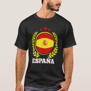 Camiseta Espanha espanhola Bandeira Patriótica Spaniard Pri