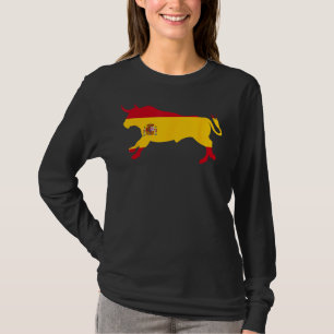 Camiseta Espanha espanhola Flag Souvenir Toro España Bull S