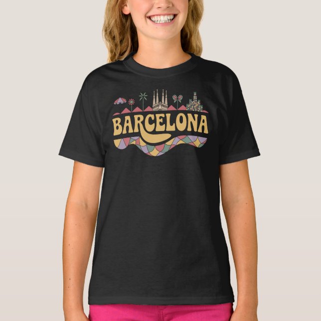 Camiseta Espanha Europa de Barcelona (Frente)