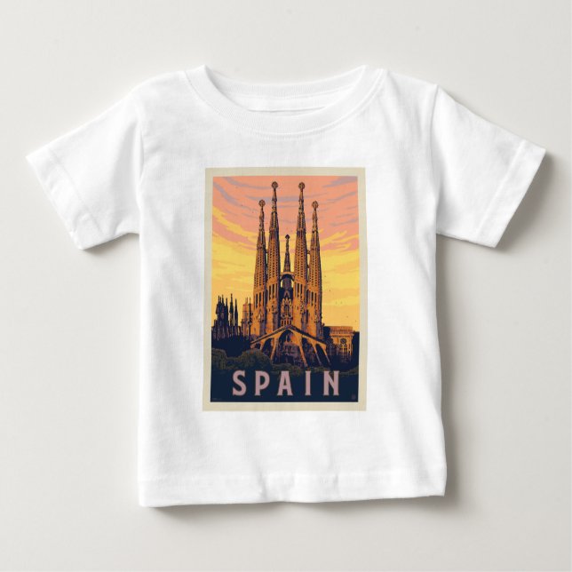 Camiseta Espanha | Familia Sagrada (Frente)