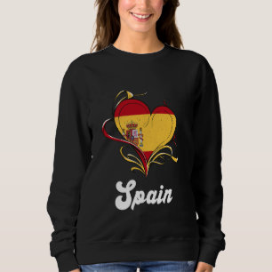 Camiseta Espanha Flag España Heart Proud Spain Roots Pride