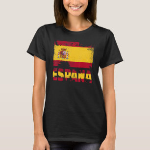 Camiseta Espanha Flag Vintage - Espanha Grunge Viagem