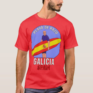 Camiseta Espanha Galiza de Praia Razo
