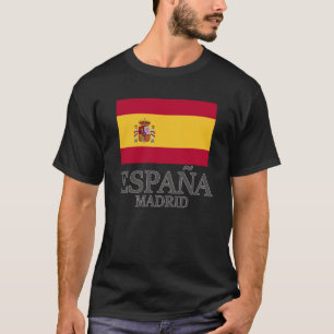 Camiseta Espanha Madrid Bandeira Viagem Europa Férias