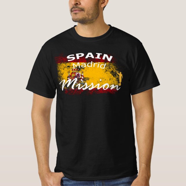 Camiseta Espanha Madrid Mmon - Missão LDS (Frente)