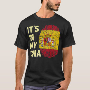 Camiseta Espanha no meu DNA, aniversário de Espanha da Equ
