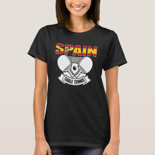 Camiseta Espanha Ping Pong - Suporte para a equipe de Tênis