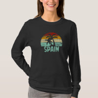 Espanha Retro Palm Tree Vintage Sunset Souvenir Va