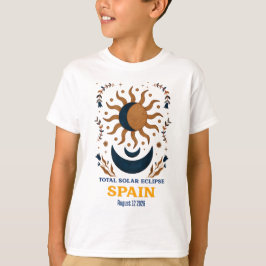 Camiseta Espanha Total de Eclipse Solar agosto de 2026