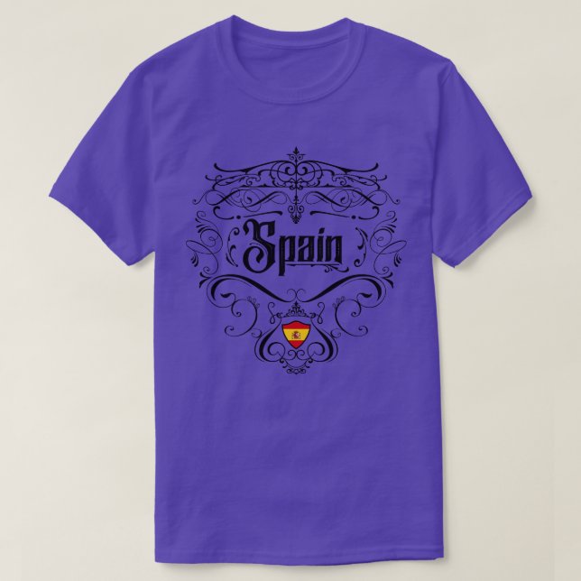 Camiseta Espanha Vintage design 1 (Frente do Design)