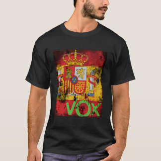 Camiseta Espanha Vox La Espana Viva Eleições Bandera Sinali