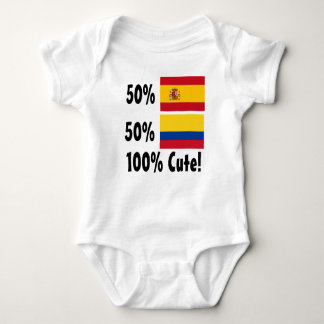 Camiseta Espanhol de 50% 50% 100% colombiano bonito