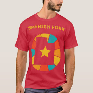 Camiseta Espanhol Fork Utah Vintage angustiou Souvenir 1
