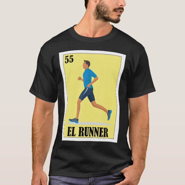 Camiseta Espanhol Lottery Gift Mexicano El Runner (Frente)