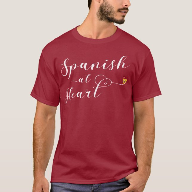 Camiseta Espanhol no Coração, Espanha (Frente)