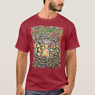 Camiseta Espanhol Serenity Prayer Angel Art Tshirt Clothing