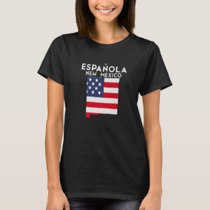 Camiseta Española EUA Estado América Viagem Novo Novo Méxic