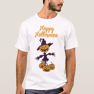 Camiseta Espantalho Feliz de Halloween