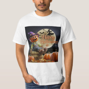 Camiseta espantalho masculino Halloween - Víblias