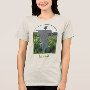 Camiseta Espantalho No Campo De Jardim Personalizado
