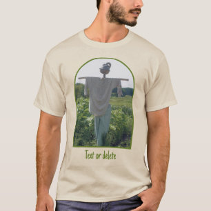 Camiseta Espantalho No Campo De Jardim Personalizado