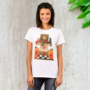 Camiseta Espantalho Russo com Pumpkins e Corvo