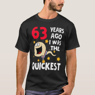 Camiseta Espantoso 63 Anos Aniversário 63 Anos Atrás Eu Era