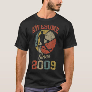 Camiseta Espantoso Desde 2009, Peça De Basquete De Aniversá