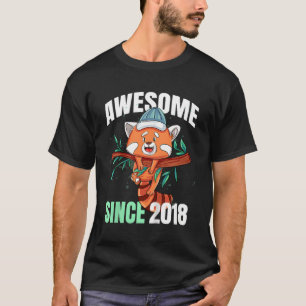 Camiseta Espantoso Desde 2018, Panda Vermelha 5