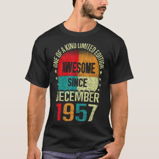 Camiseta Espantoso desde dezembro de 1957 Vintage 65th B